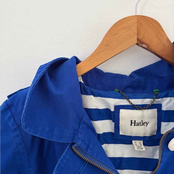 Hatley Royal Blue Striped Lined Jacket - Picture 2 of 3